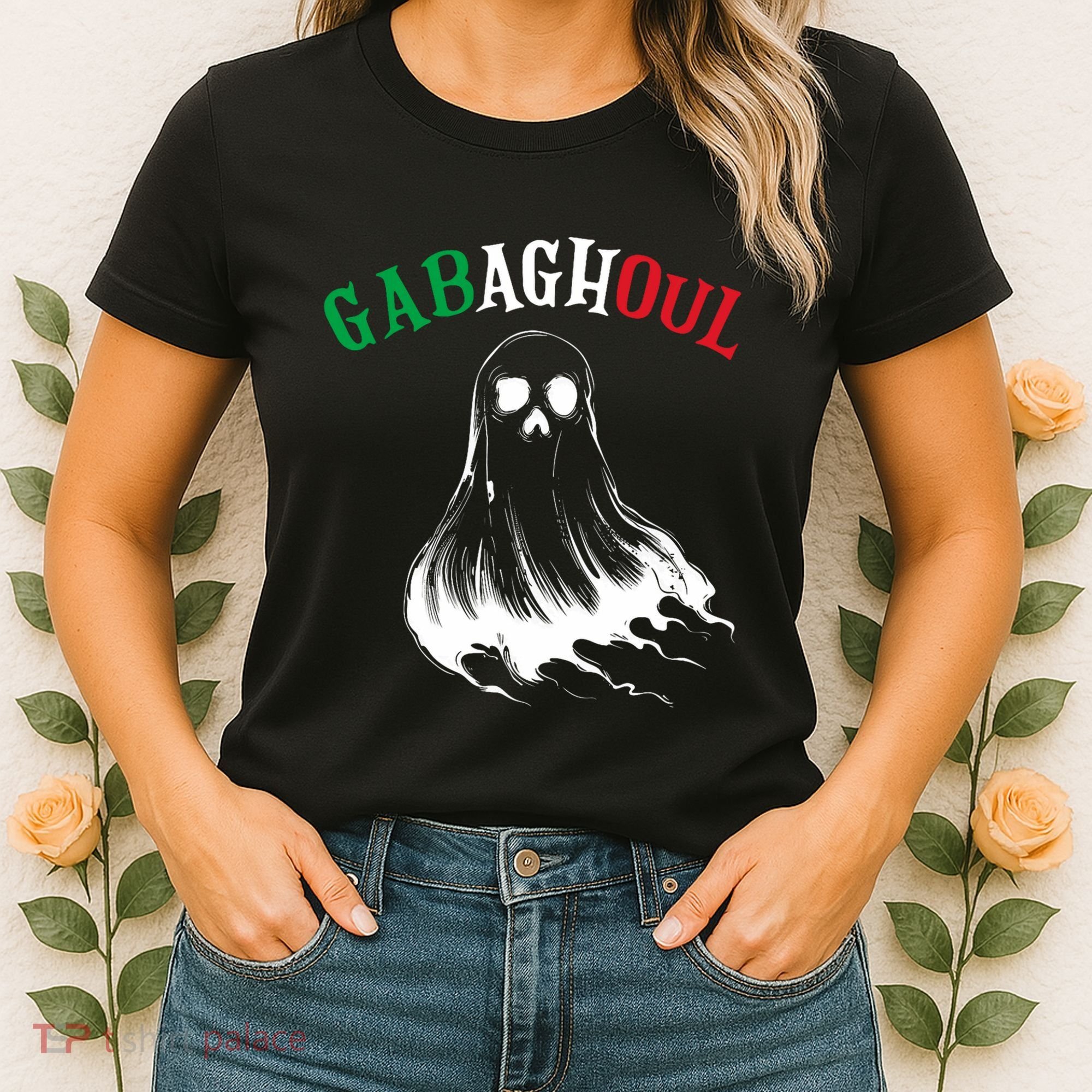 Gabaghoul Funny Gabagool Italian Flag Halloween Women's T-Shirt
