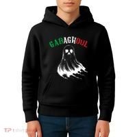 Gabaghoul Funny Gabagool Italian Flag Halloween Kids Hoodie thumb 4