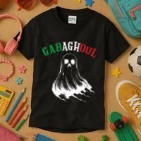 Gabaghoul Funny Gabagool Italian Flag Halloween Kids T-Shirt thumb 3