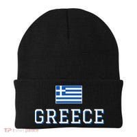 Greece Flag Greek Flag Greece Souvenir Beanie thumb 0