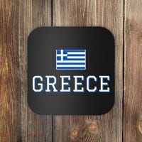 Greece Flag Greek Flag Greece Souvenir Coaster thumb 0