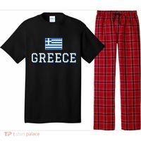 Greece Flag Greek Flag Greece Souvenir Pajama Set thumb 0