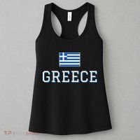 Greece Flag Greek Flag Greece Souvenir Women's Tank Top thumb 3