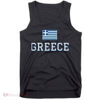 Greece Flag Greek Flag Greece Souvenir Tank Top thumb 0