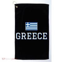 Greece Flag Greek Flag Greece Souvenir Golf Towel thumb 0