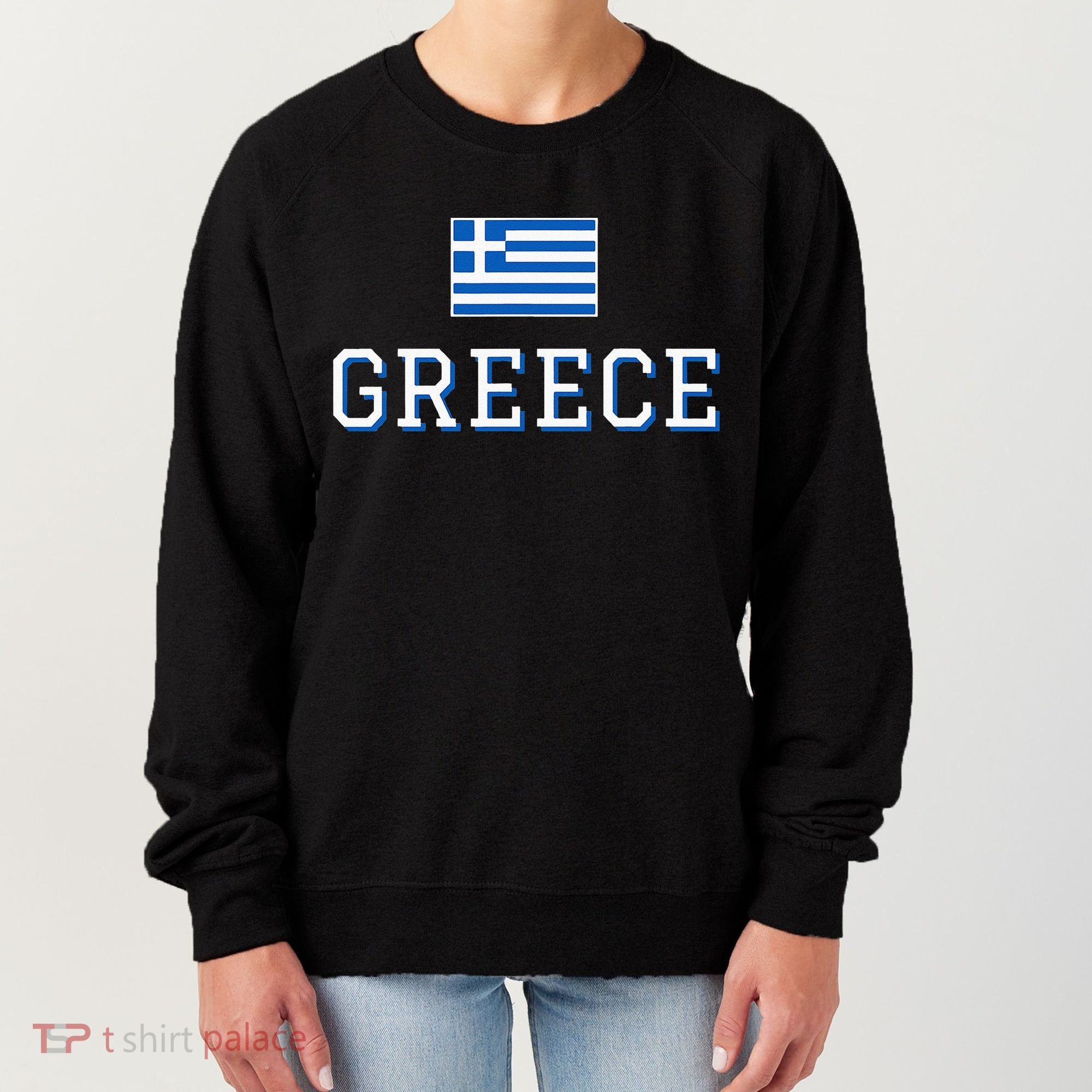 Greece Flag Greek Flag Greece Souvenir Women's Sweatshirt