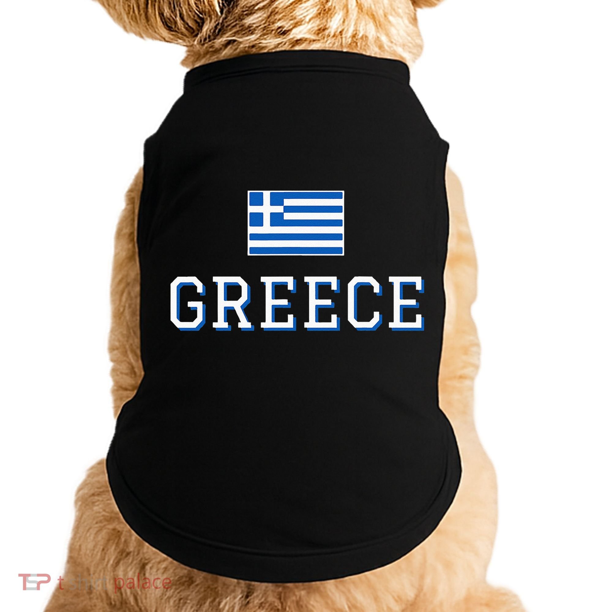 Greece Flag Greek Flag Greece Souvenir Doggie Tank