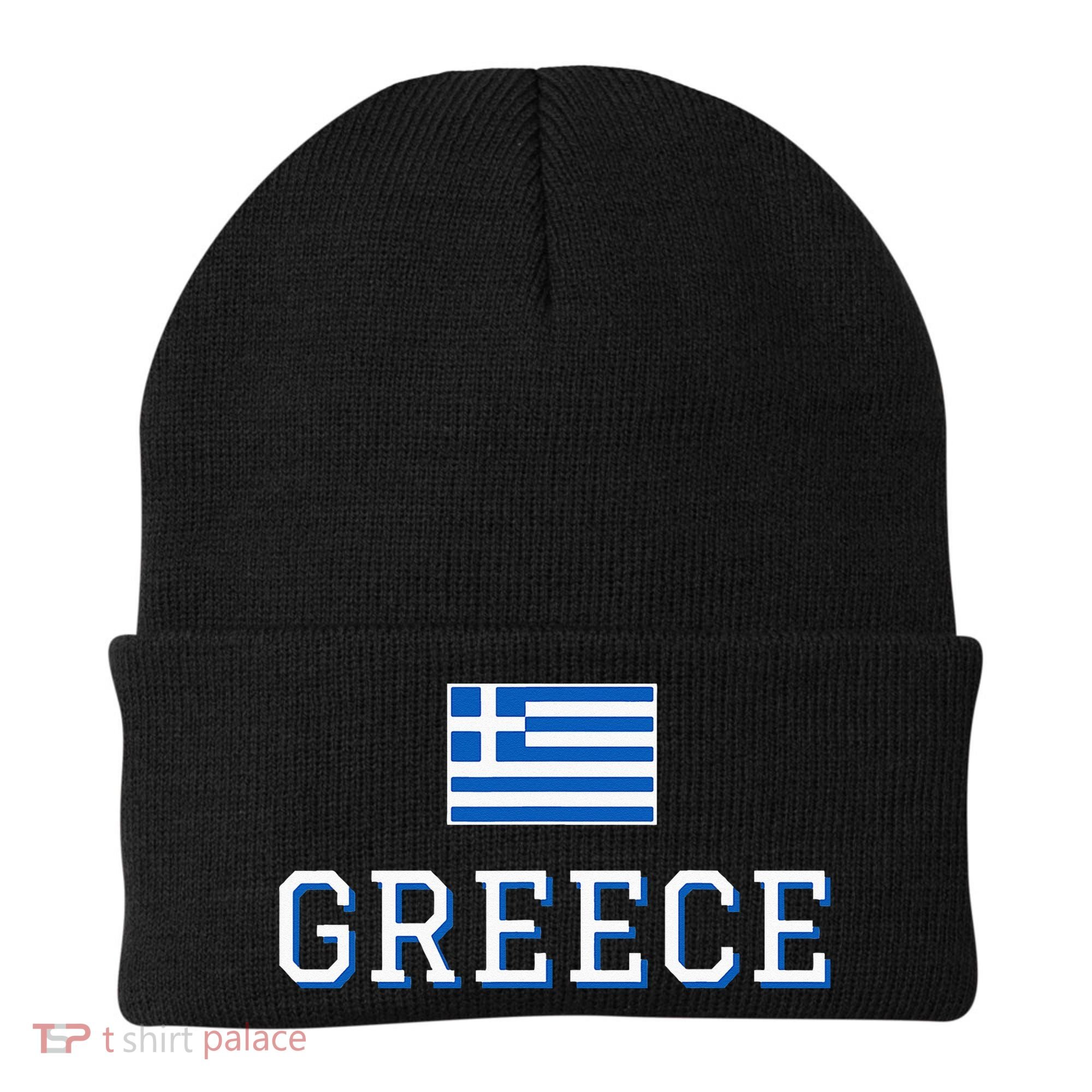 Greece Flag Greek Flag Greece Souvenir Beanie