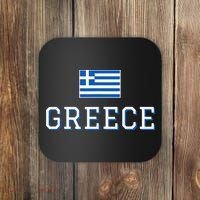 Greece Flag Greek Flag Greece Souvenir Coaster thumb 0