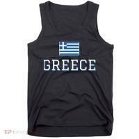 Greece Flag Greek Flag Greece Souvenir Tank Top thumb 0