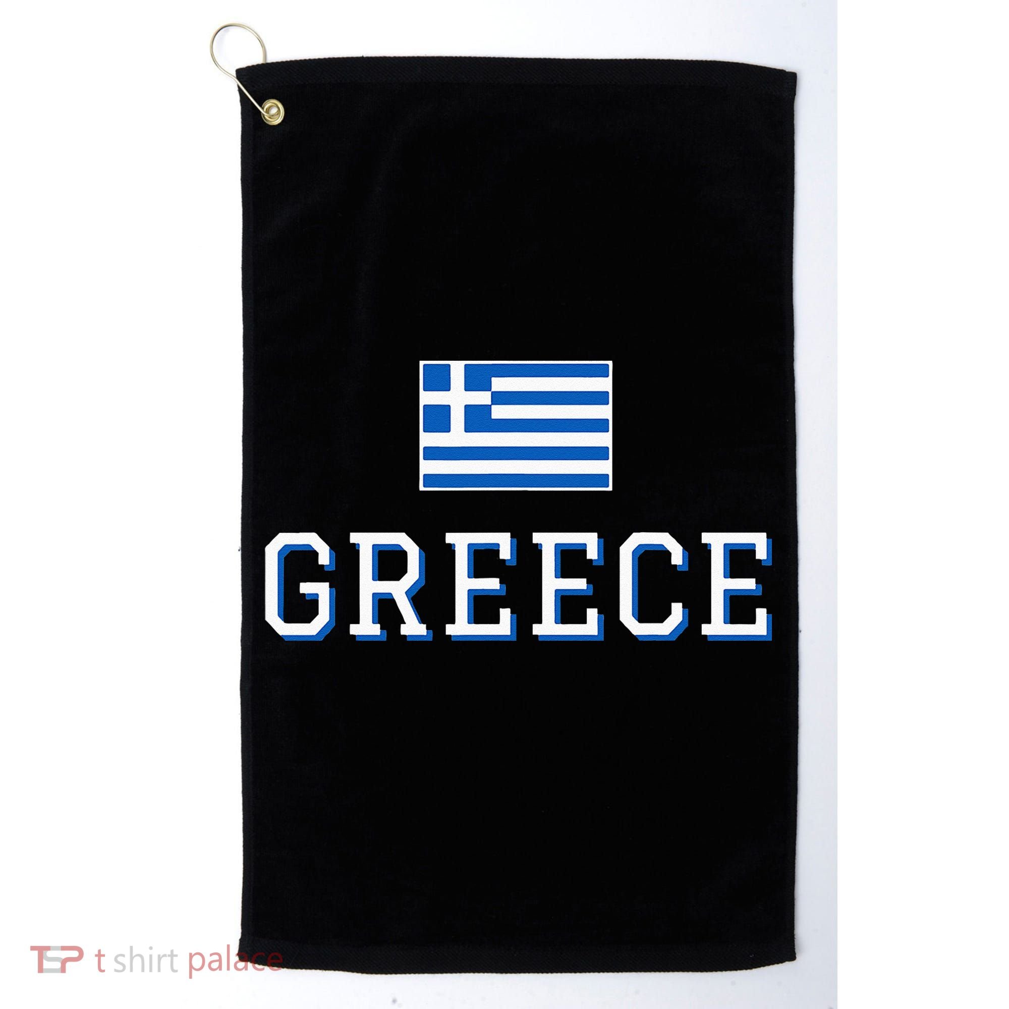 Greece Flag Greek Flag Greece Souvenir Golf Towel