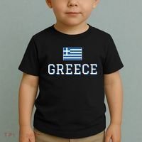Greece Flag Greek Flag Greece Souvenir Toddler T-Shirt thumb 2