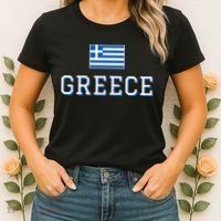 Greece Flag Greek Flag Greece Souvenir Women's T-Shirt thumb 2