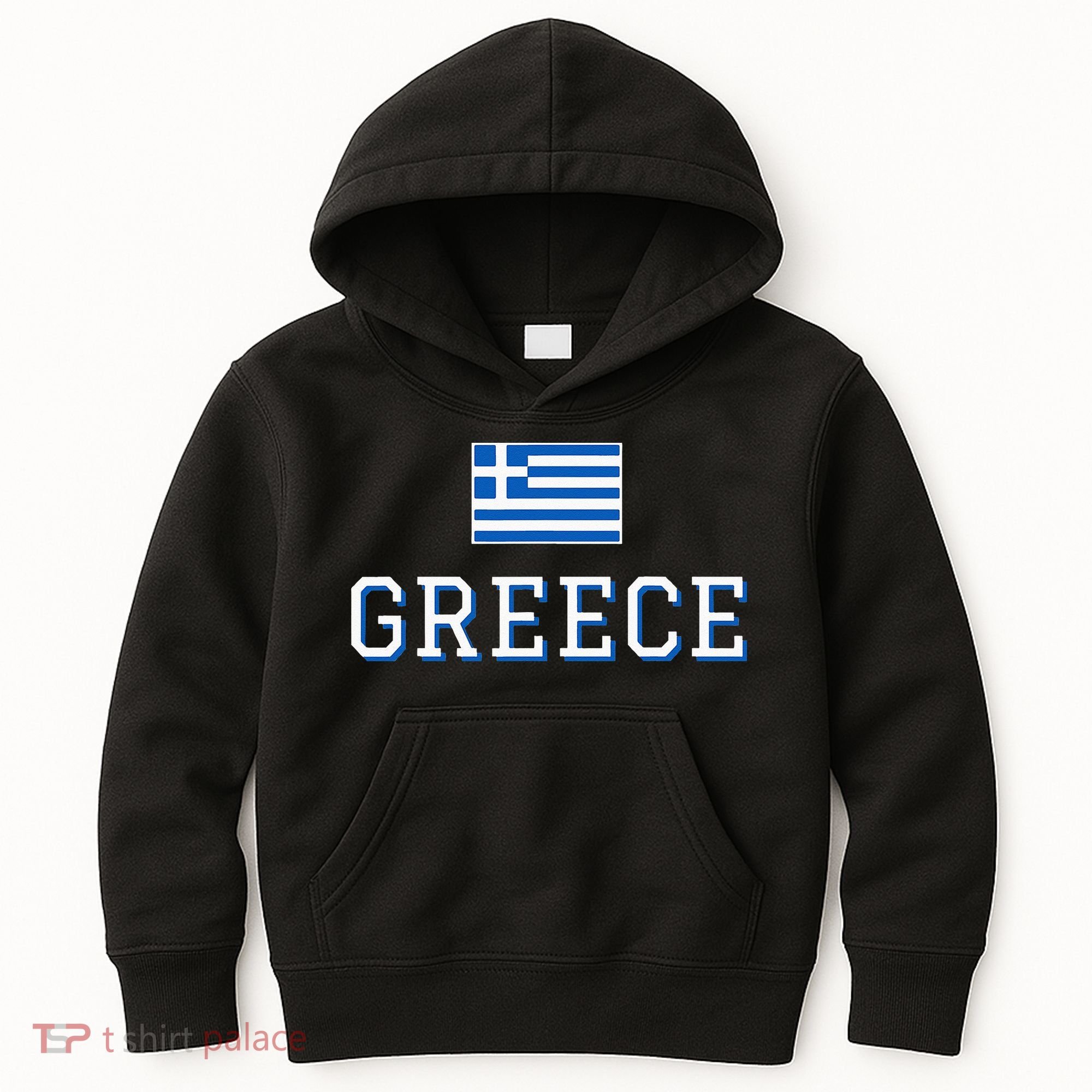 Greece Flag Greek Flag Greece Souvenir Kids Hoodie