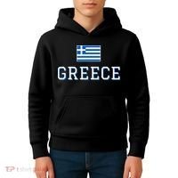 Greece Flag Greek Flag Greece Souvenir Kids Hoodie thumb 4