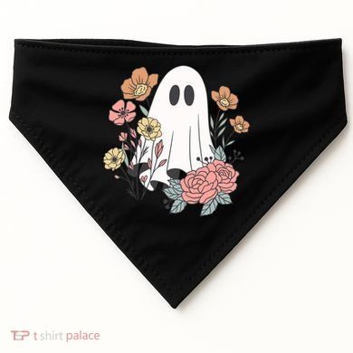 Ghost Floral USA-Made Doggie Bandana