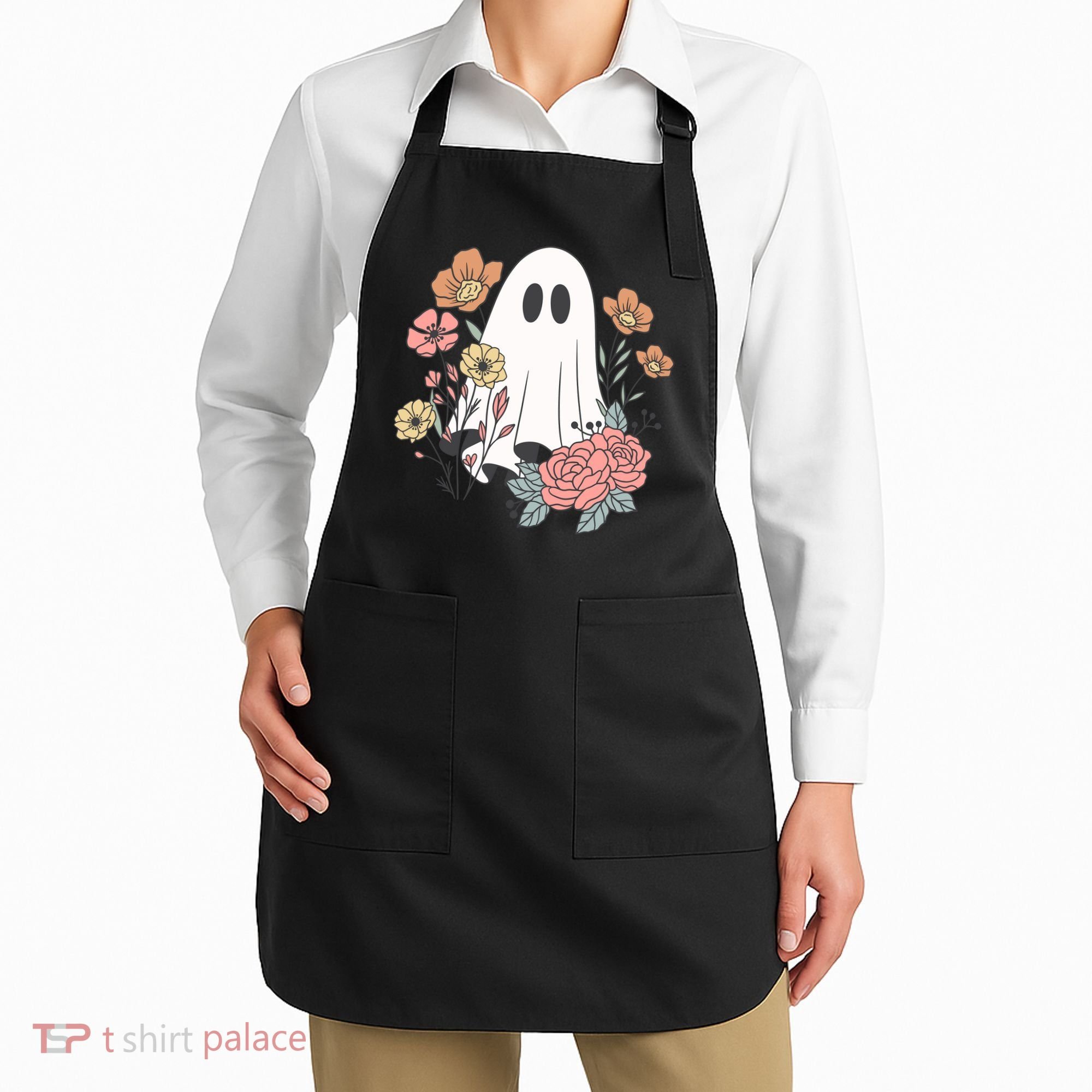 Ghost Floral Apron