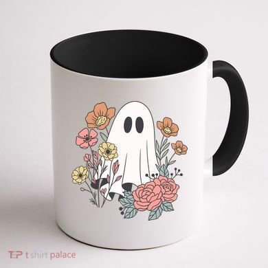 Ghost Floral Coffee Mug back