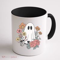 Ghost Floral Coffee Mug thumb 1
