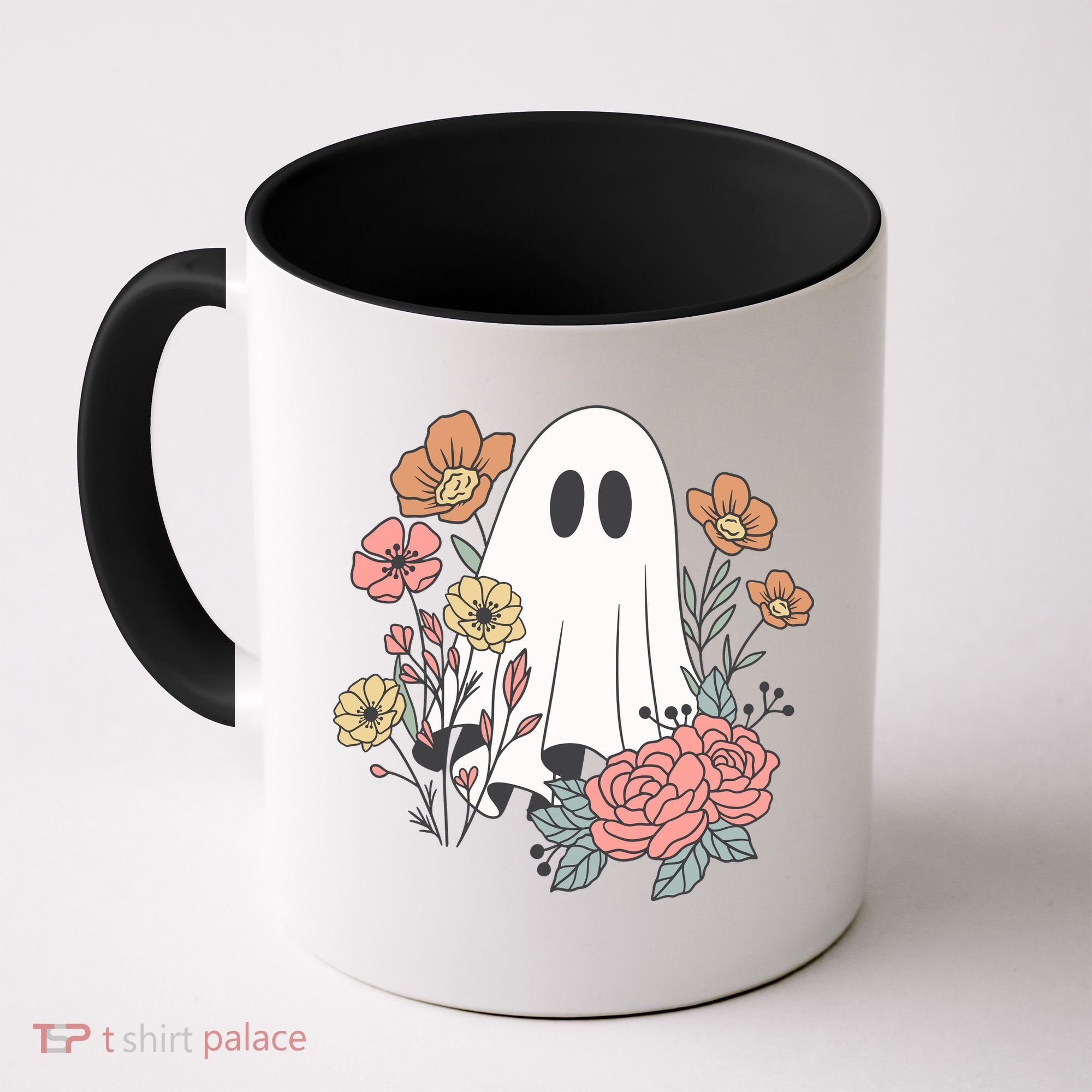 Ghost Floral Coffee Mug