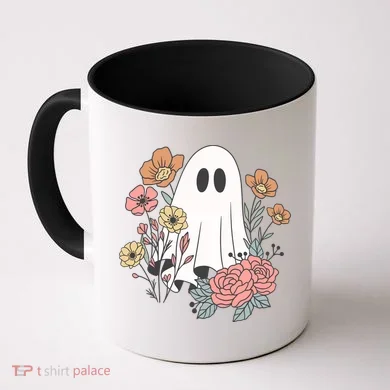 Ghost Floral Coffee Mug