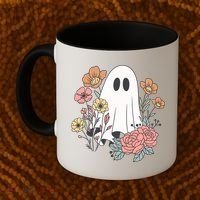 Ghost Floral Coffee Mug thumb 2