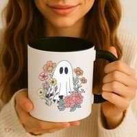 Ghost Floral Coffee Mug thumb 3