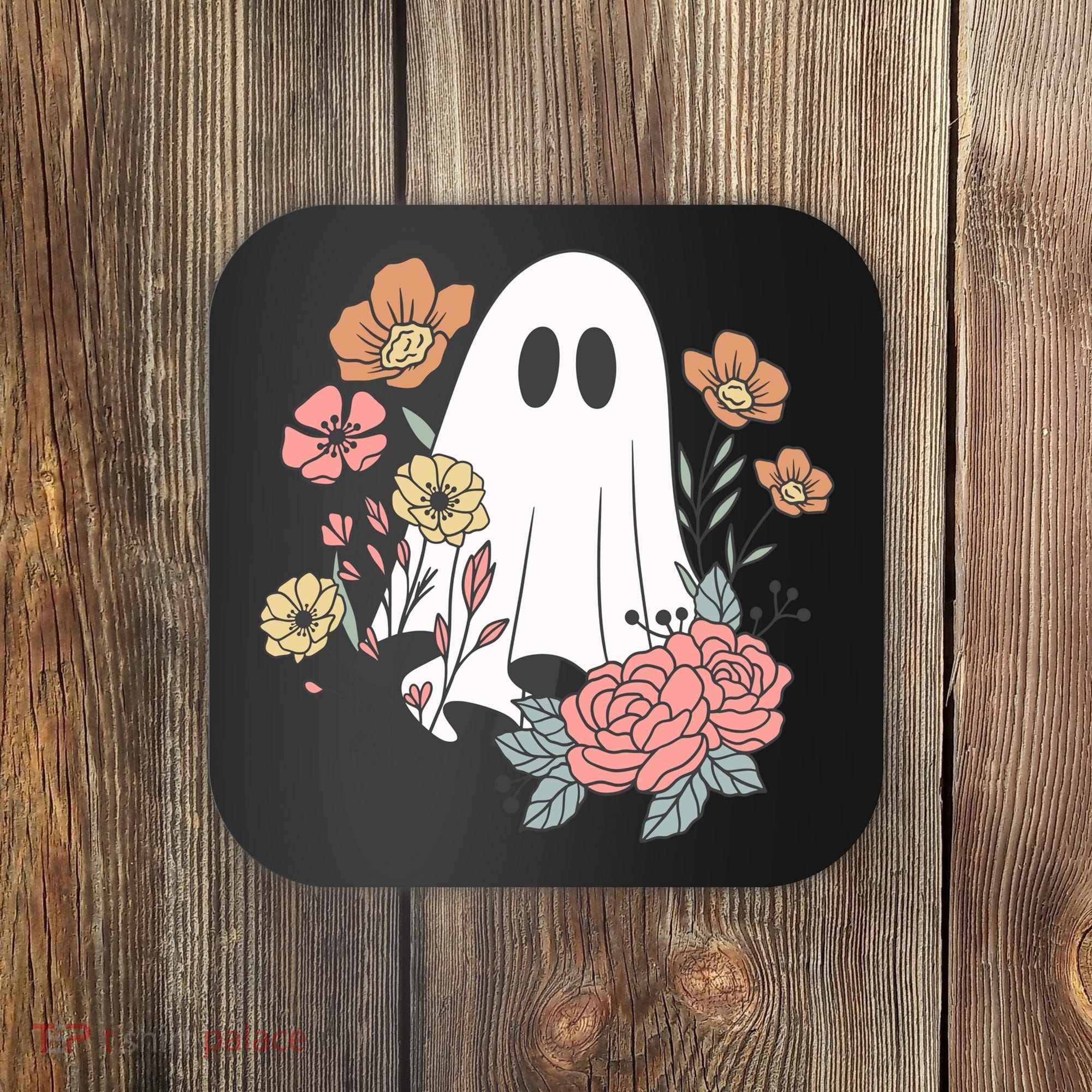 Ghost Floral Coaster