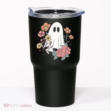 Ghost Floral Tumbler