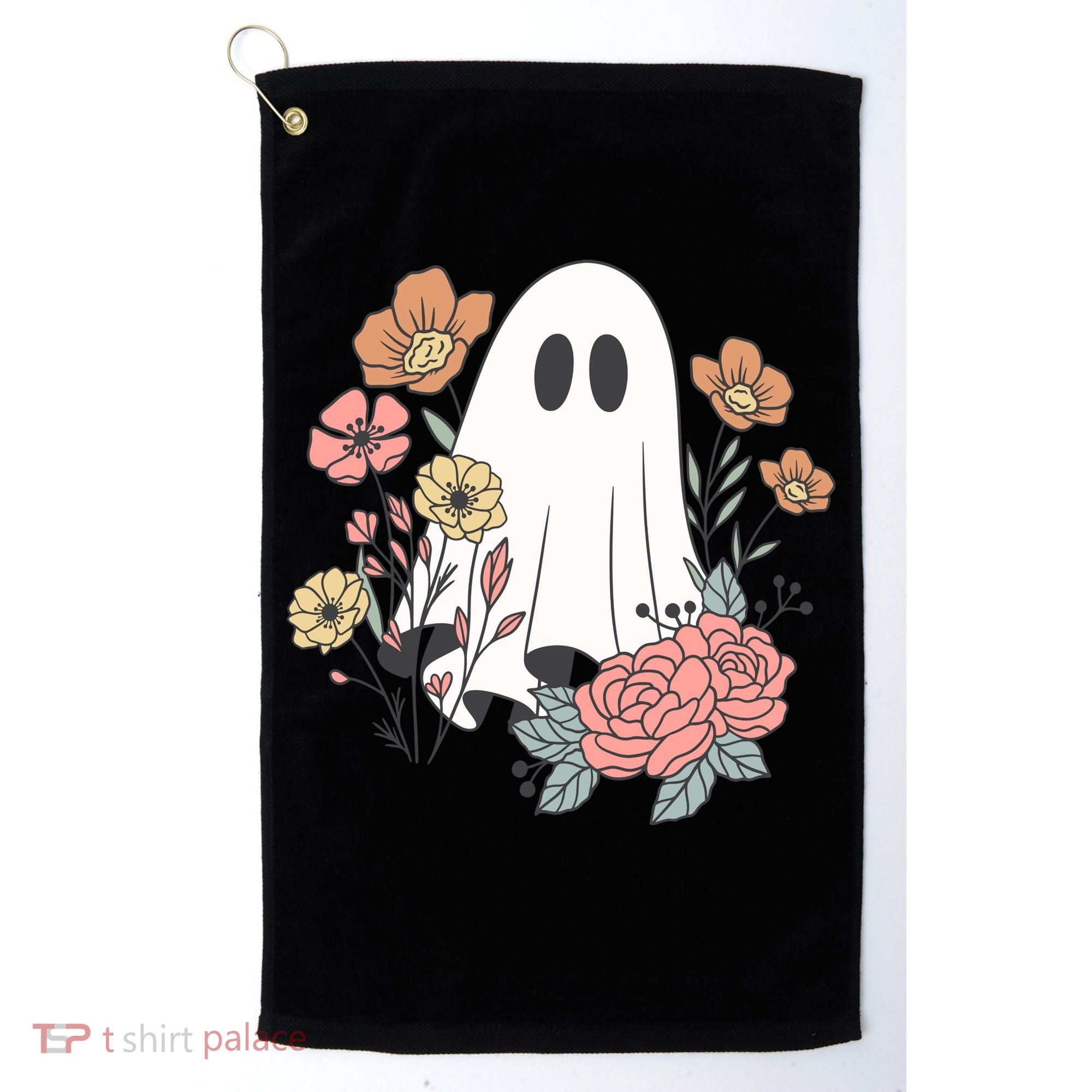 Ghost Floral Golf Towel