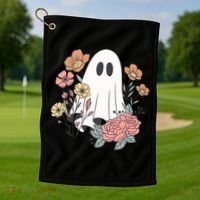 Ghost Floral Golf Towel thumb 1