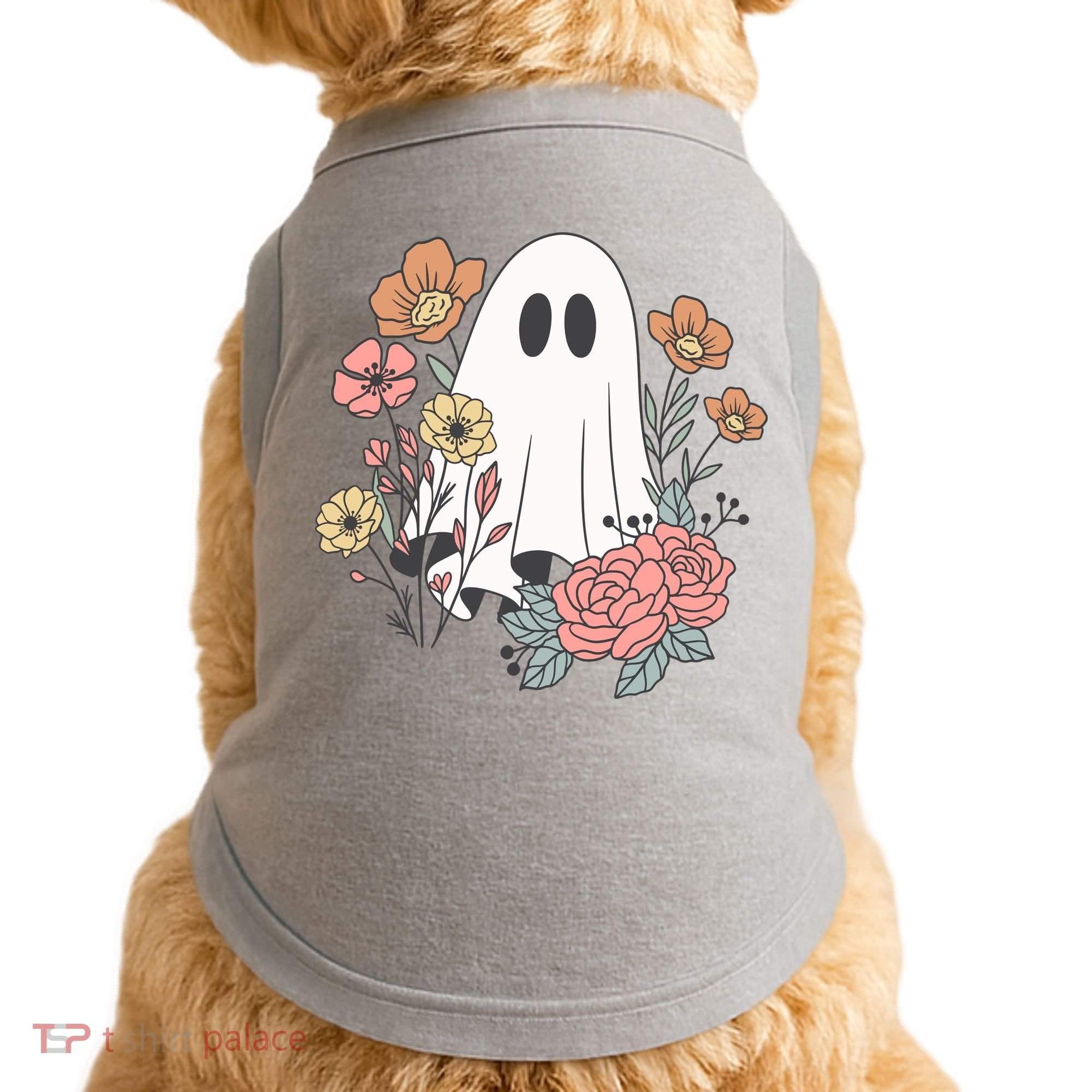 Ghost Floral Doggie Tank
