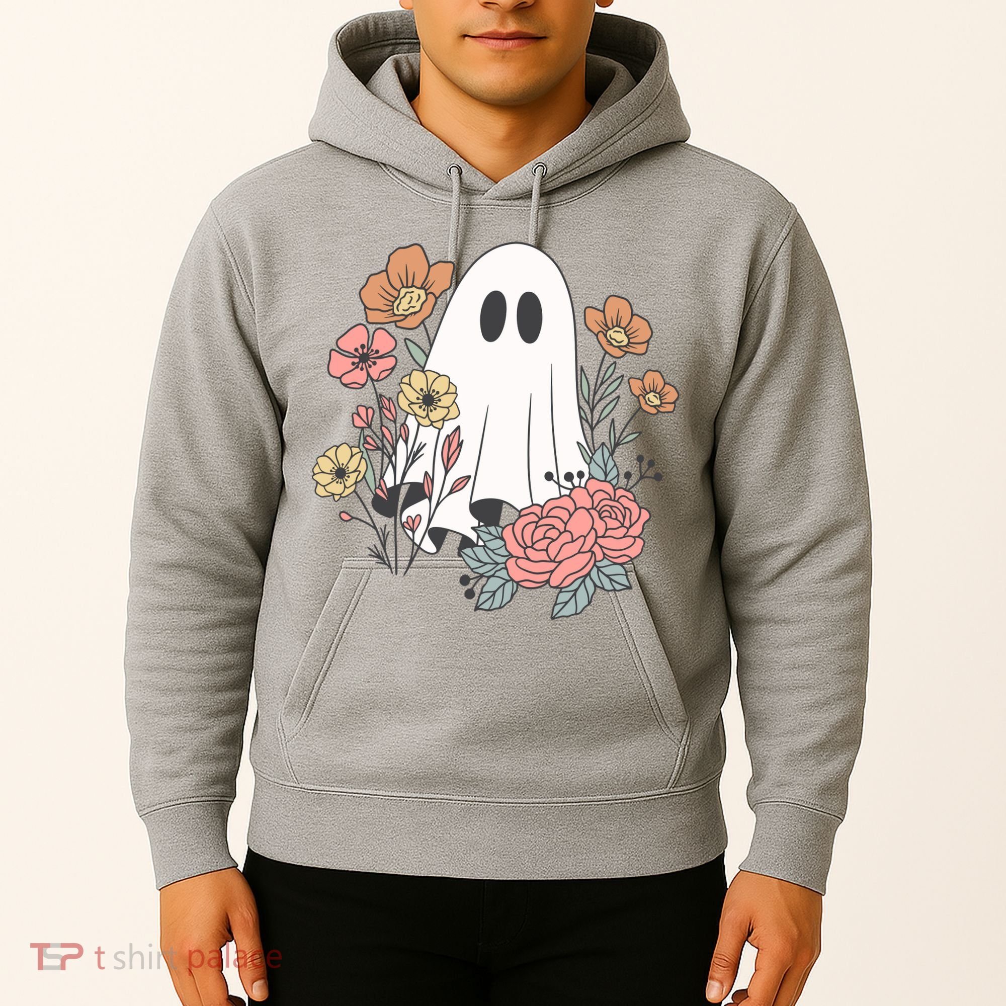 Ghost Floral Hoodie