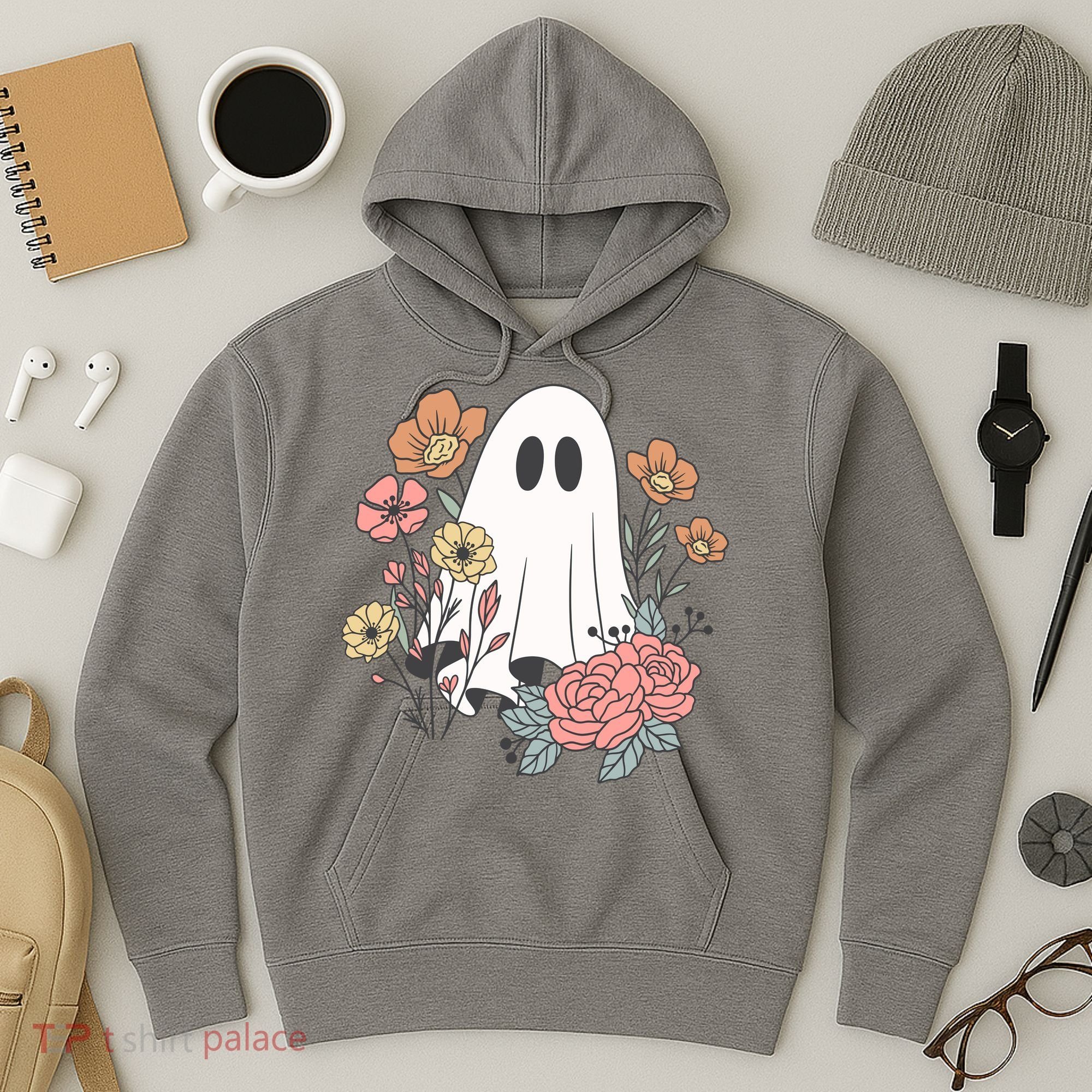 Ghost Floral Hoodie