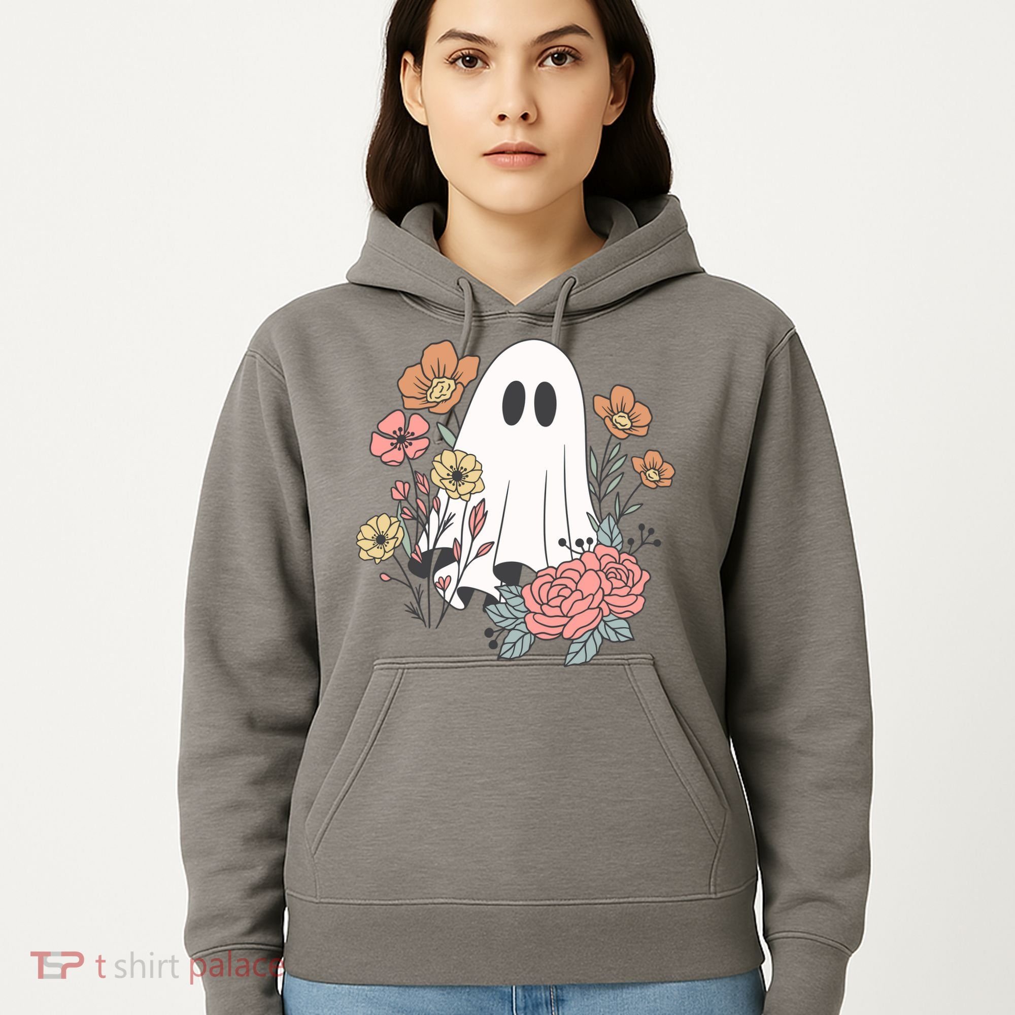 Ghost Floral Hoodie