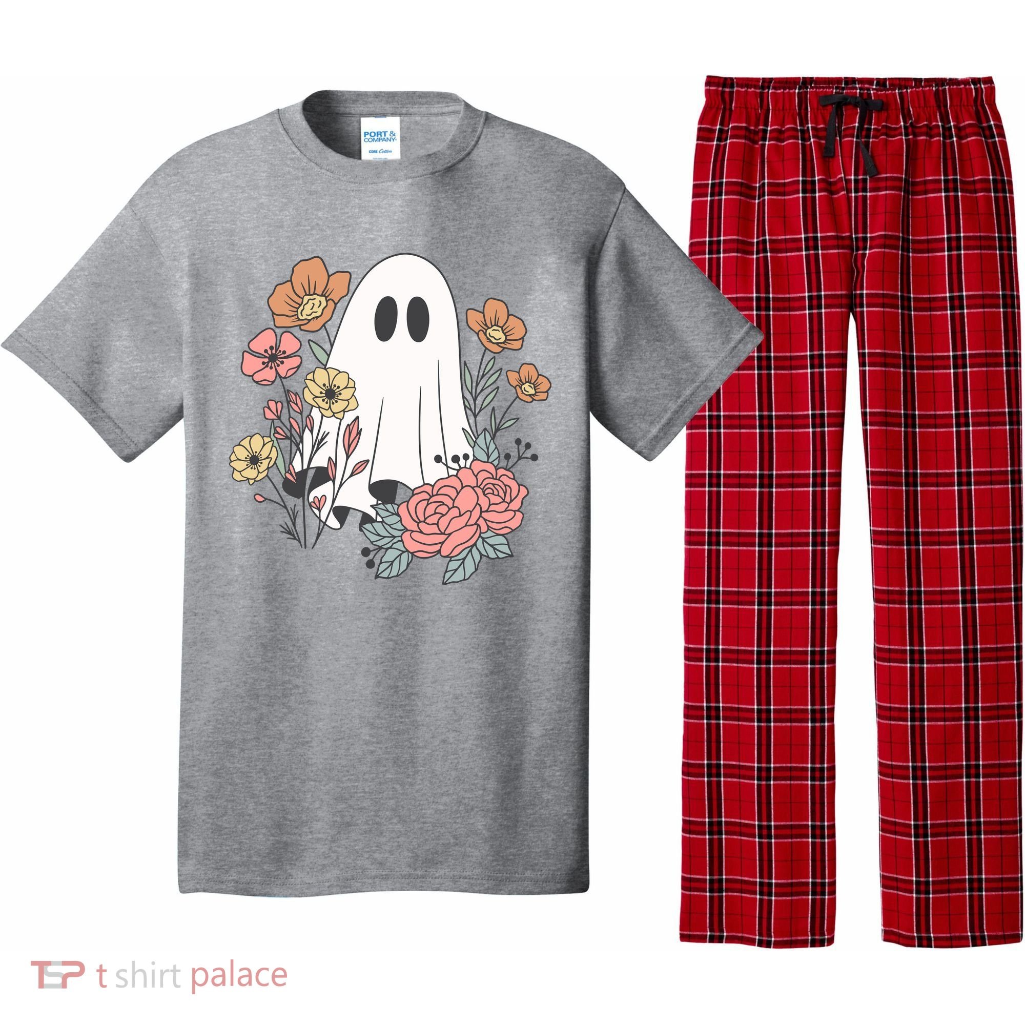 Ghost Floral Pajama Set