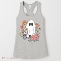 Ghost Floral Women's Tank Top thumb 0