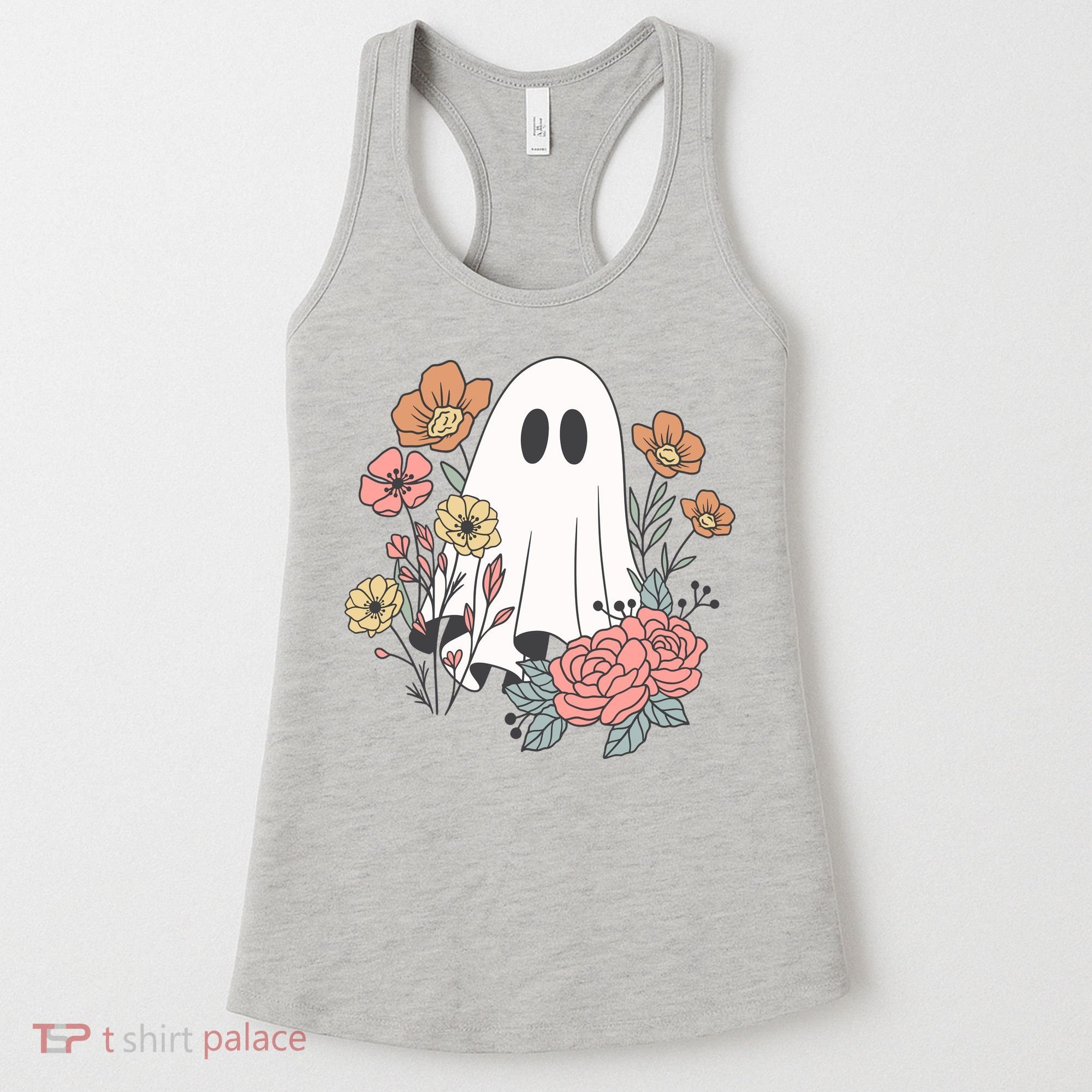 Ghost Floral Women's Tank Top