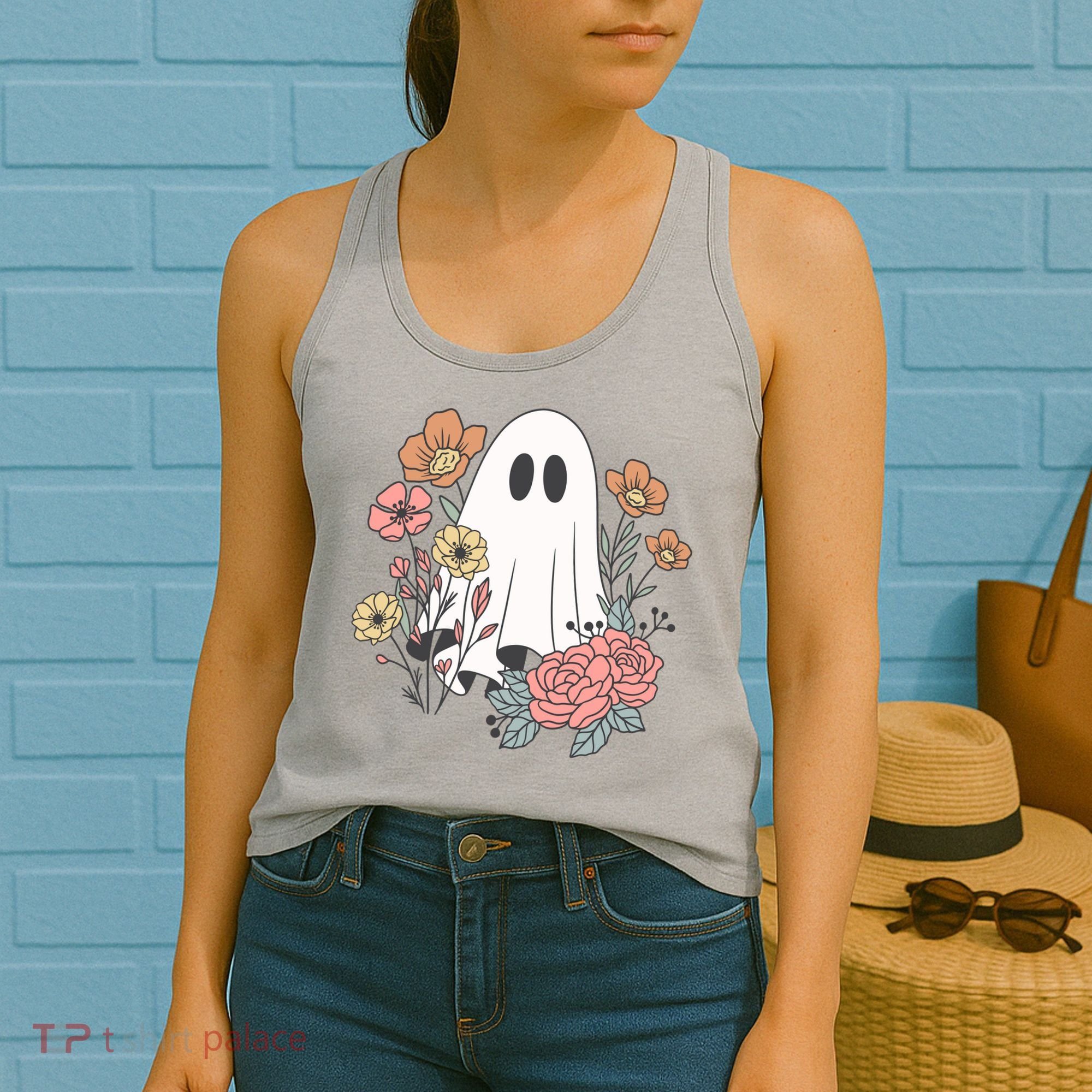 Ghost Floral Women's Tank Top
