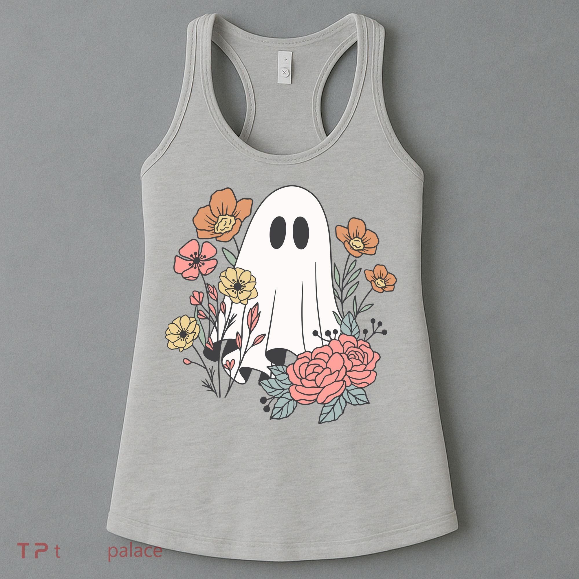 Ghost Floral Women's Tank Top