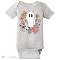 Ghost Floral Baby Bodysuit thumb 0