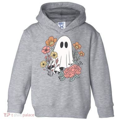 Ghost Floral Toddler Hoodie