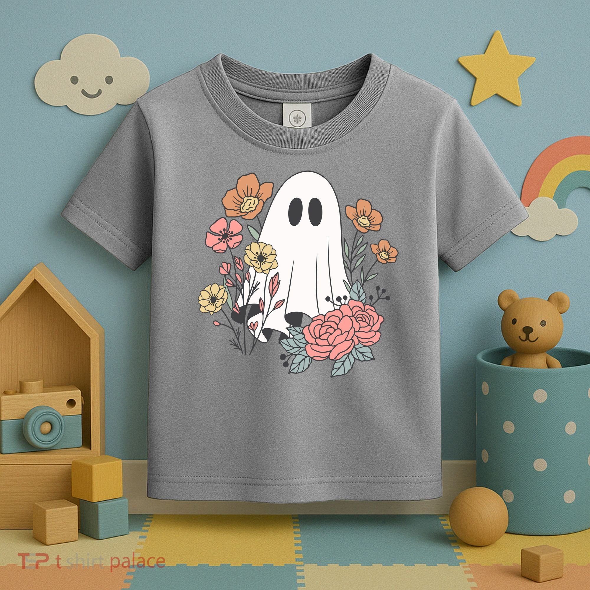 Ghost Floral Toddler T-Shirt
