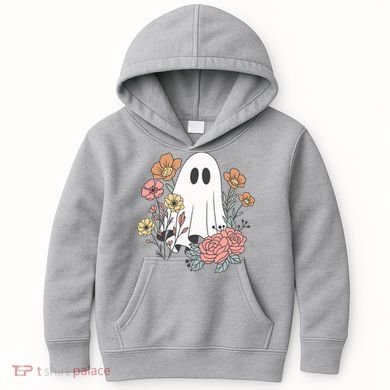 Ghost Floral Kids Hoodie