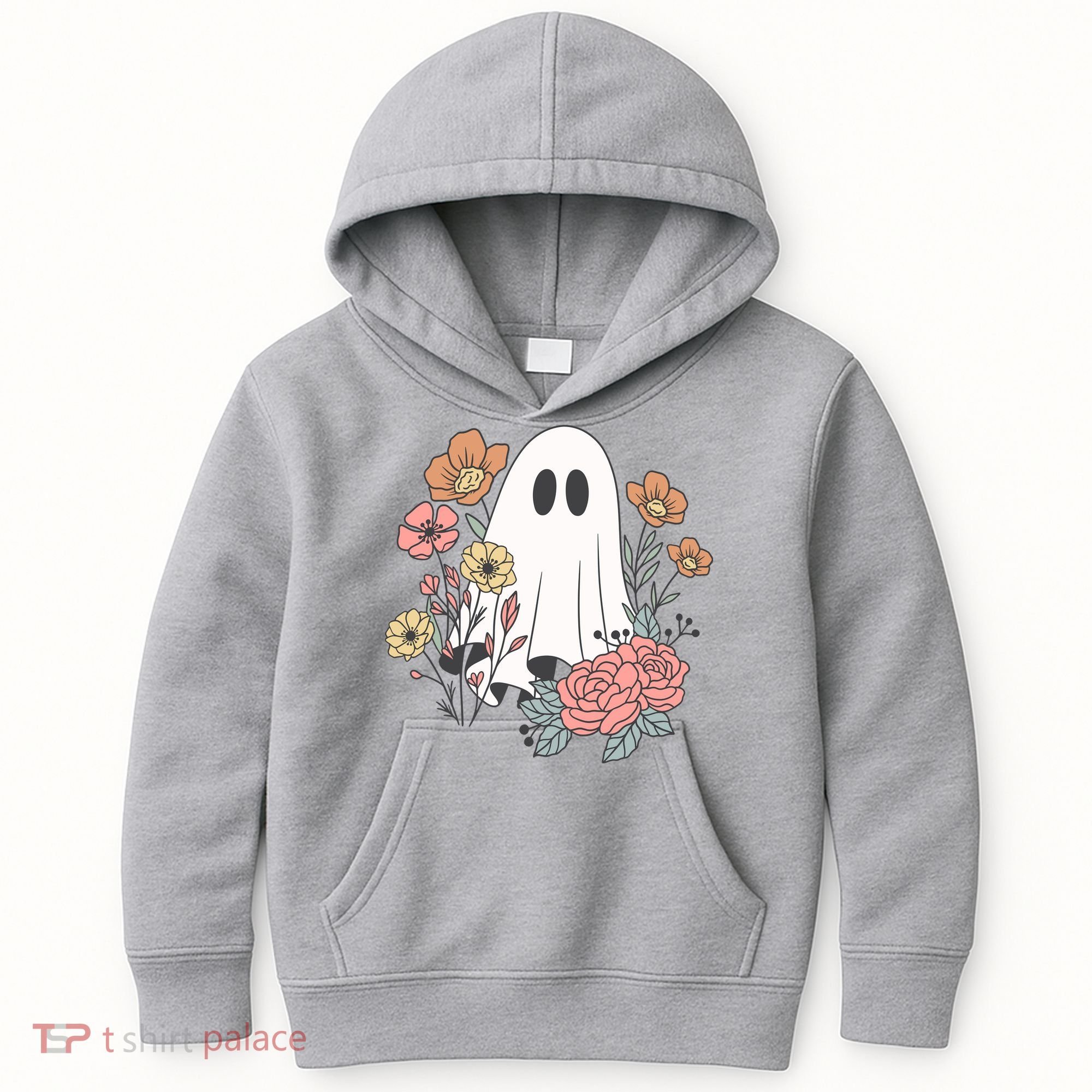 Ghost Floral Kids Hoodie