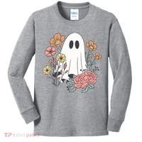 Ghost Floral Kids Long Sleeve Shirt thumb 0