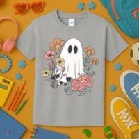 Ghost Floral Kids T-Shirt thumb 3