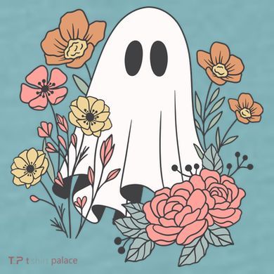 Ghost Floral Sueded Cloud Jersey T-Shirt