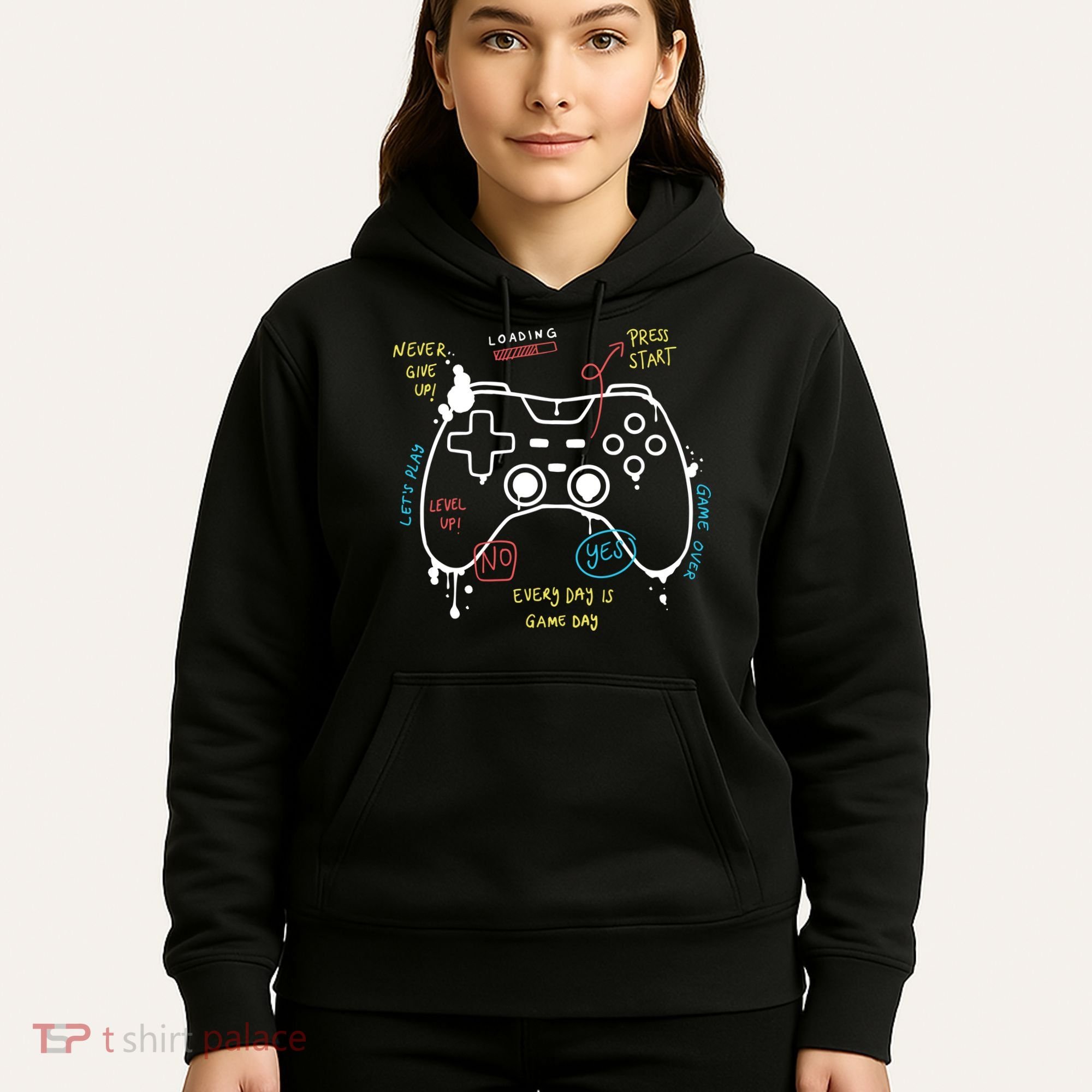 Gamer Funny Gaming Remote Everyday Is Game Day Hoodie