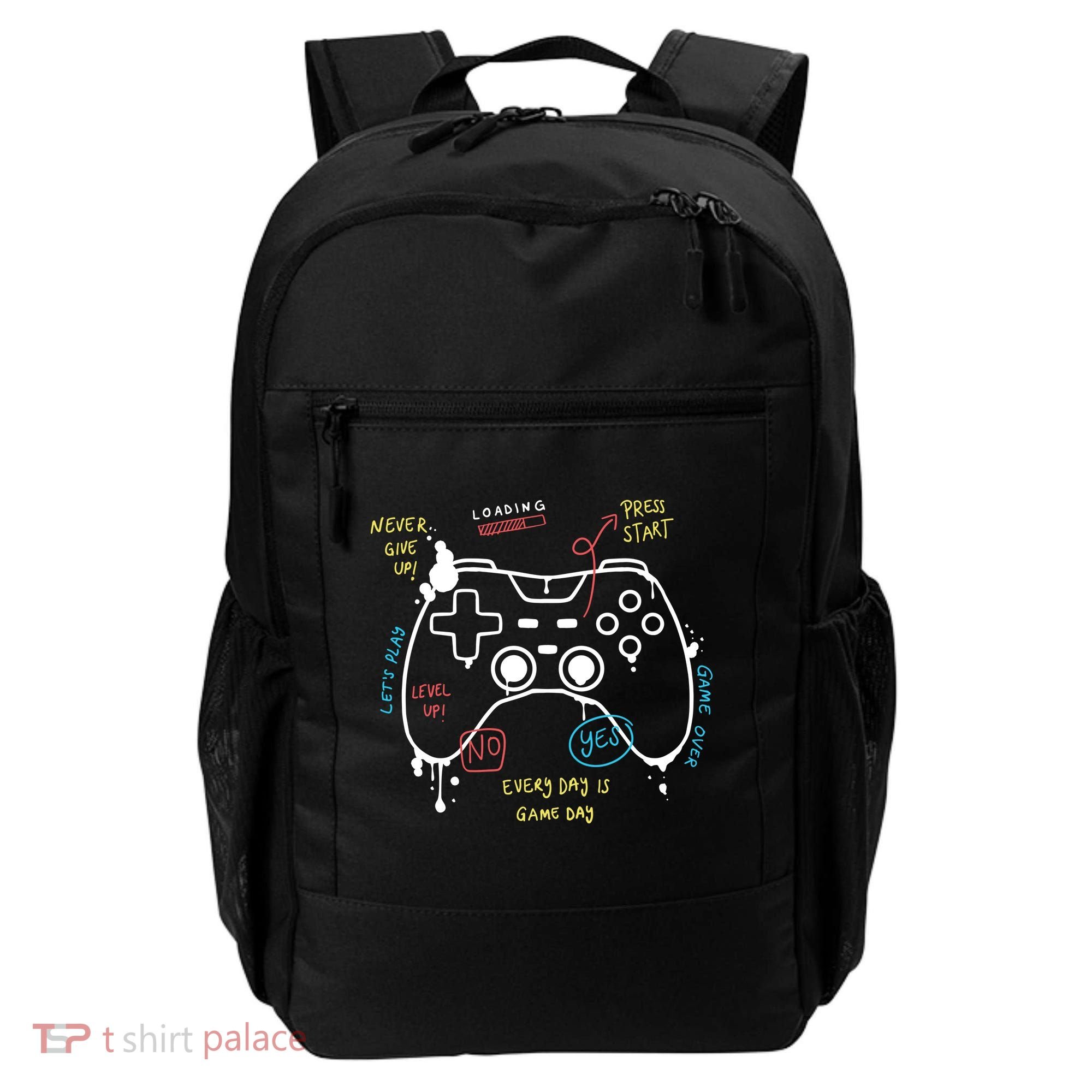 Gamer Funny Gaming Remote Everyday Is Game Day Backpack